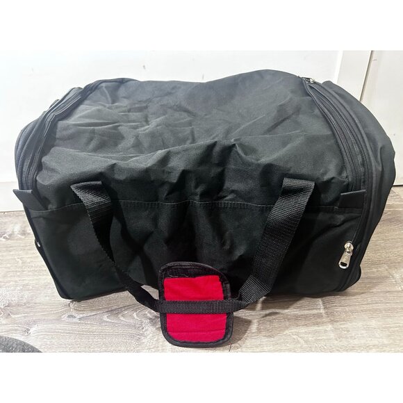 Walt Disney World 1971 Mickey Mouse Foldable Black Travel Gym Tote Duffel Bag - Picture 2 of 4